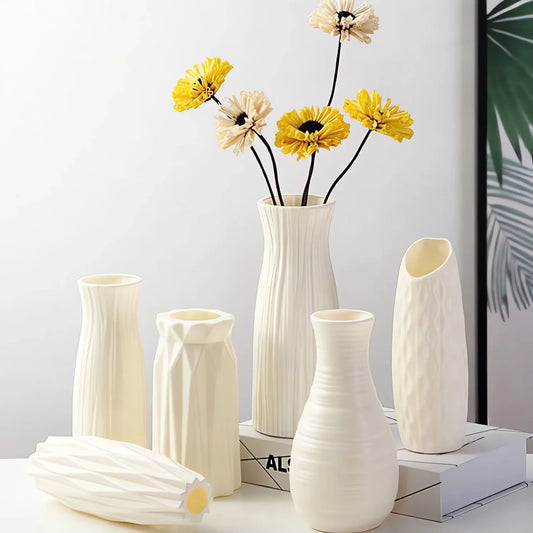 Vaso Decorativo Nórdico de Plástico
