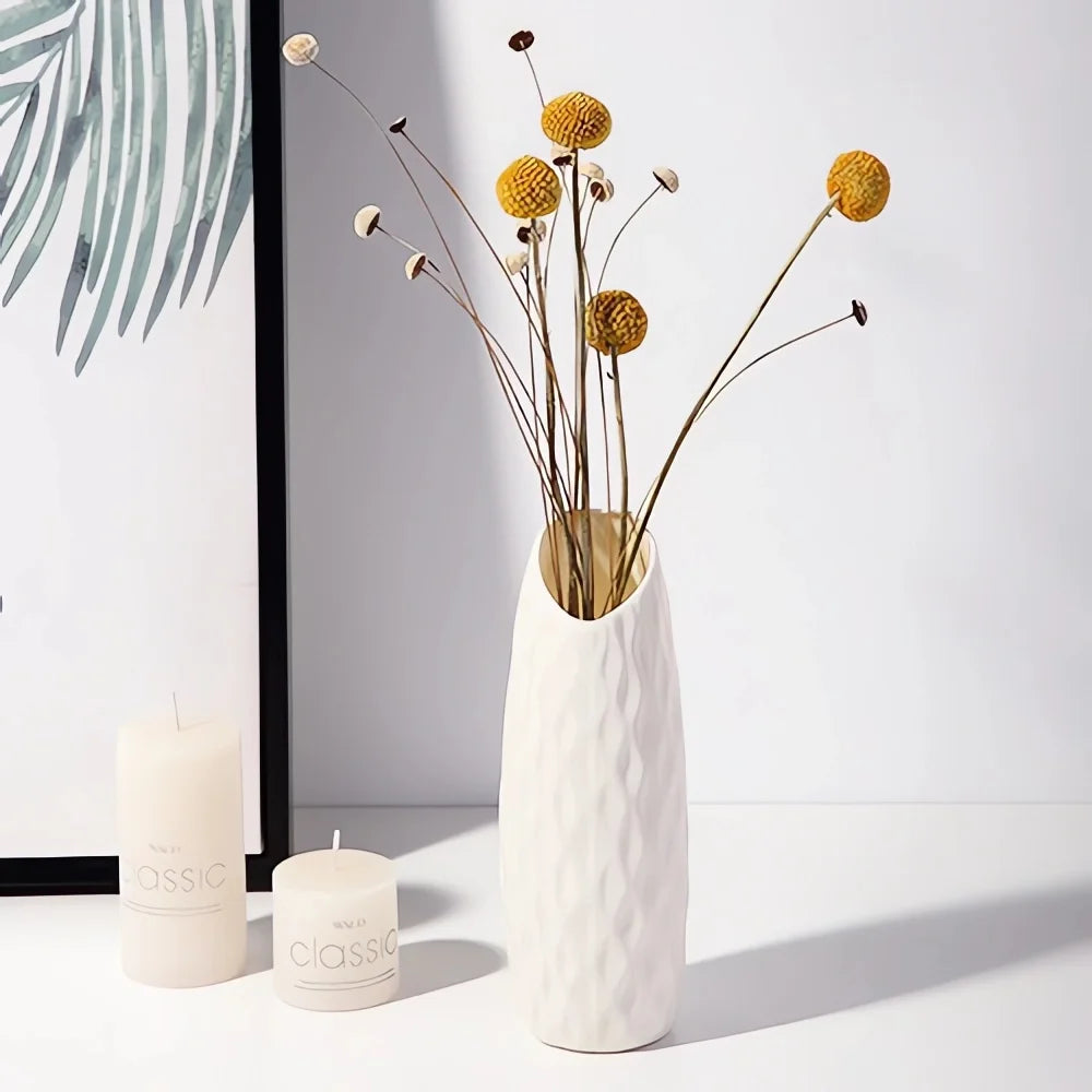 Vaso Decorativo Nórdico de Plástico