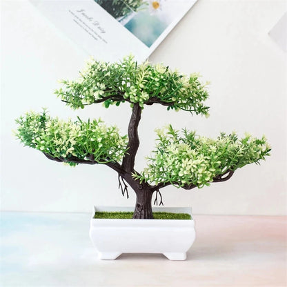 Bonsai Artificial Pequeno em Vaso