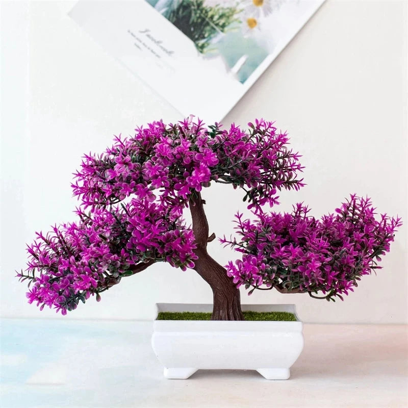 Bonsai Artificial Pequeno em Vaso