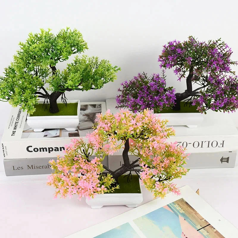 Bonsai Artificial Pequeno em Vaso