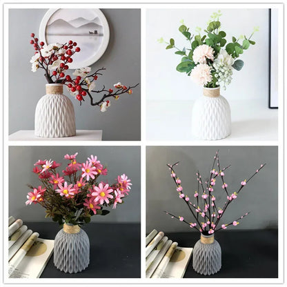 Vaso Decorativo Ondas d’Água com Corda de Sisal