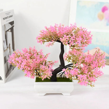 Bonsai Artificial Pequeno em Vaso