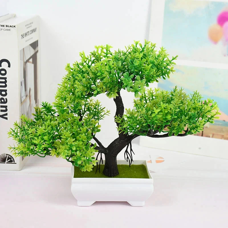 Bonsai Artificial Pequeno em Vaso