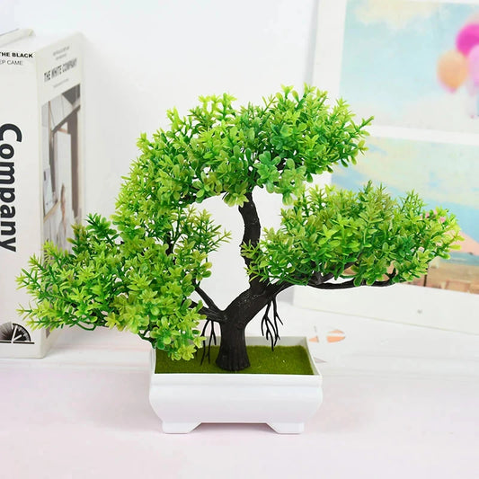 Bonsai Artificial Pequeno em Vaso